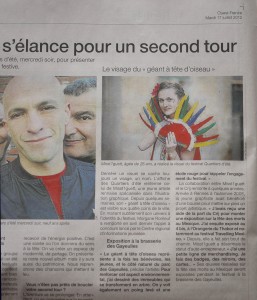 article ouest france miss q été2012