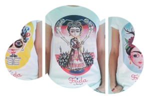 Tee-Shirt Femme « Frida aux bois » (taille S)
